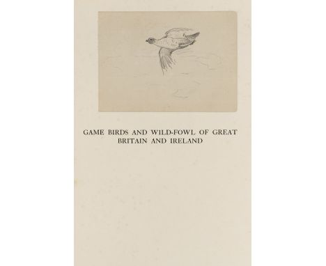 Thorburn (Archibald). Game Birds and Wild-Fowl of Great Britain and Ireland, 1st edition, London: Longmans, Green &amp; Co., 