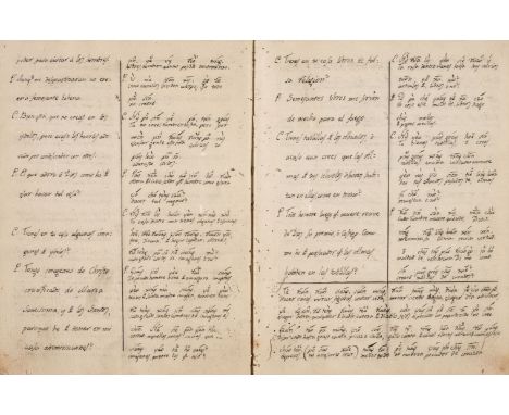 Papeles Varios . A pair of sammelbands of 32 papers (28 manuscript and 4 printed) relating to the Philippines and China, boun