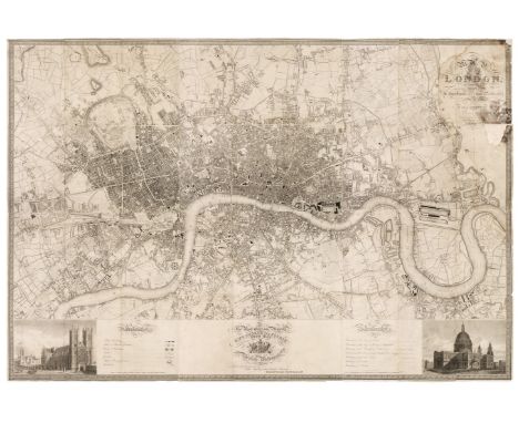 London. Greenwood (C. &amp; J.), Map of London from an Actual Survey made in the years 1824, 1825 &amp; 1826..., Published by