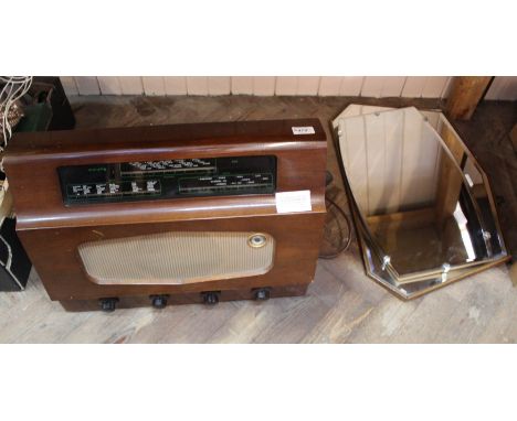 A Murphy mahogany cased mains radio (this item is sold as a collectors item only and has not been subject to an electrical sa