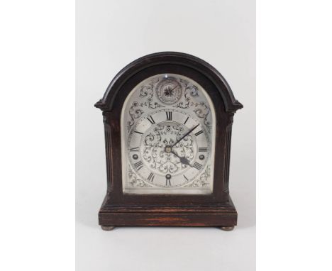 A mahogany Westminster chimes mantel clock