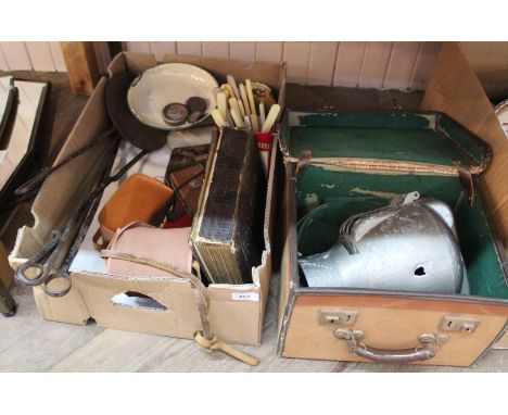 Kitchen scales, cutlery, spot lamp housing etc