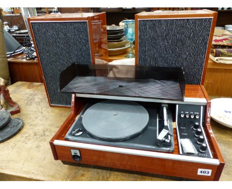 A RARE RIGONDA RECORD PLAYER, THE PARTY TIME CALYPSO, IN APPARENTLY IN UNUSED CONDITION, CIRCA 1970'S. 