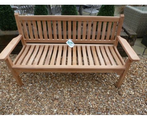 A Bramblecrest teak bench - 160cm wide