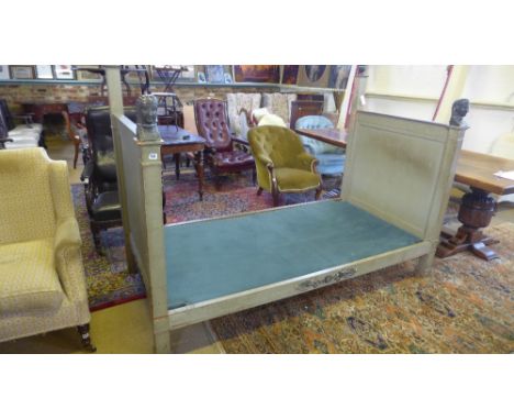 A 19th century Empire style French day bed in Country House painted condition - Height 1.5 m x Length 2 m - originally bought