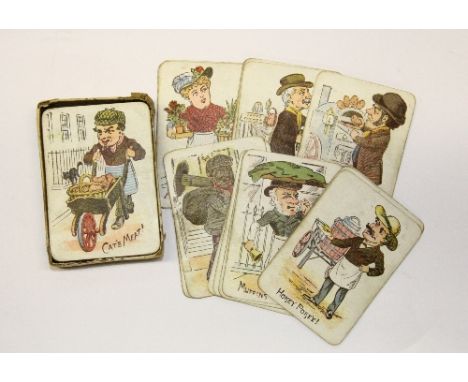 A pack of interesting early playing cards
