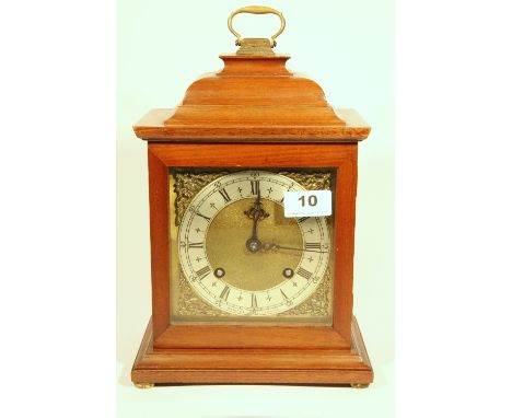 A mahogany Webster mantle clock H 30cm