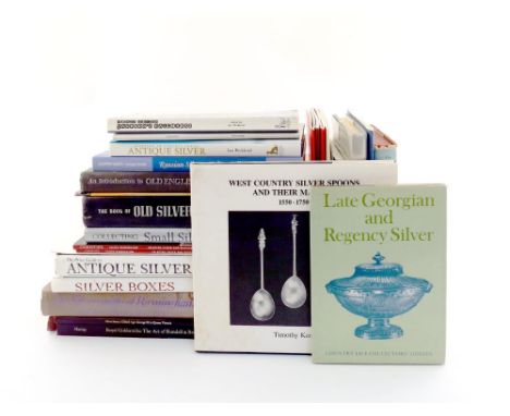 A mixed lot of various silver- related reference books, including: Crisp Jones, K., The Silversmiths of Birmingham and their 