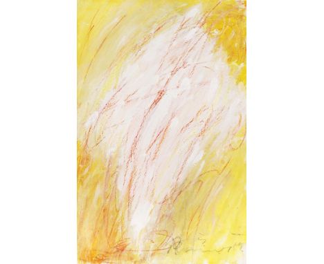 Arnulf Rainer     1929 Baden bei Wien - lebt und arbeitet in Wien Übermalung. 1959. Öl auf Leinwand.  Rechts unten signiert u