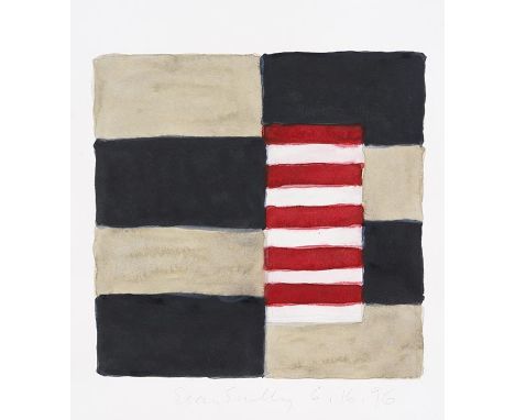 Sean Scully    1945 Dublin - lebt und arbeitet in Königsdorf und Berlin, Barcelona und New York 06.16.96. 1996. Aquarell über