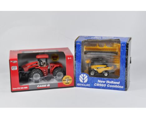 Britains Ertl 1/50 Tractor and 1/64 Scale New Holland Combine. Both M in E Boxes. (2)