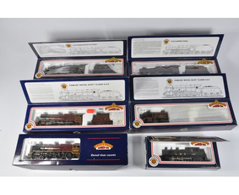 Fine Collection of Bachmann Railway comprising locomotives. Includes Royal Scot Sherwood Forester, LMS Royal Scot, Ivatt Tank