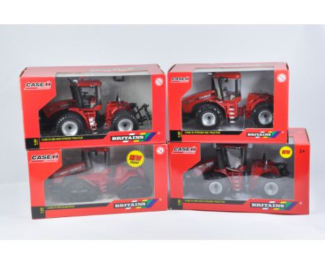 Britains Farm 1/32 Tractor Selection including Case 350, Case 535 Quadtrac, Case 600 and Case Steiger 535. M in E Boxes. (4)