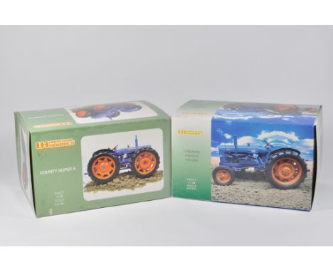 Universal Hobbies 1/16 Tractor Models including County Super Four and Fordson Power Major. M in boxes. (2)