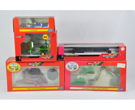Britains Farm 1/32 Tractor Implement Selection. M in E Boxes. (5)