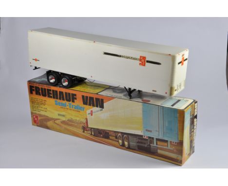 Interesting Early 1/25 Scale AMT Fruehauf Van Trailer Kit. Assembled and finished to a high standard. Excellent. Hard to find