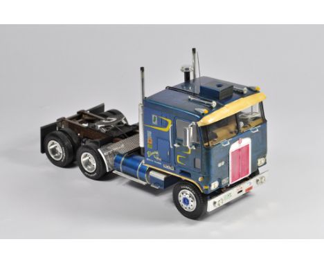 Interesting Early 1/25 Scale AMT Kenworth K-123 Truck Tractor Kit. Assembled and finished to a high standard. Excellent. Hard