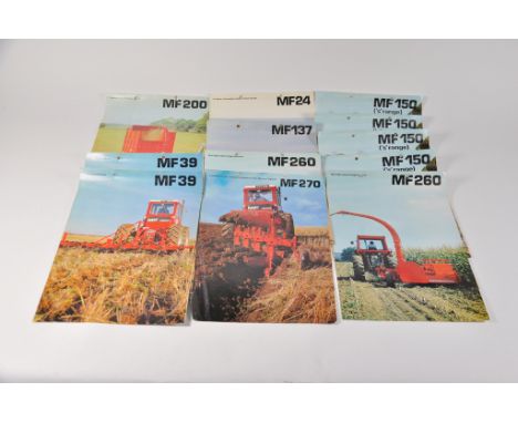 Selection of Tractor and Machinery Literature including Massey Ferguson items. (12)
