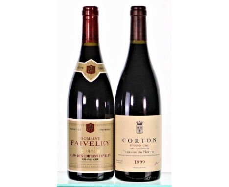1999 Corton, Grand CruDomaine Bonneau du Martray1x752009 Corton, Clos des Cortons, Grand CruDomaine Faiveley1x75clTotal 2x75c