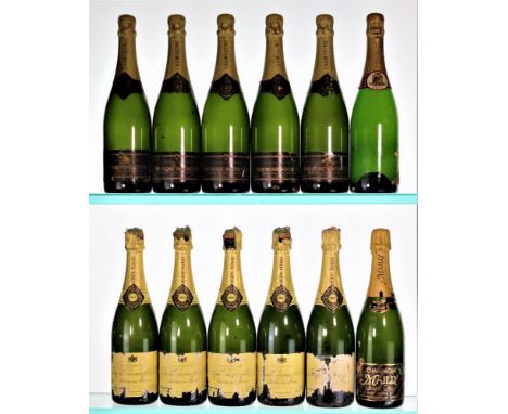 NV Mixed Champagne12x75cl These Champagnes  have all been stored since in a deep cellar in an Important House in Southern Eng