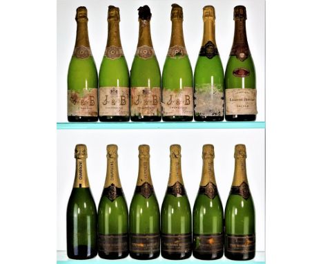 NV Mixed Champagne12x75cl  These Champagnes  have all been stored since in a deep cellar in an Important House in Southern En