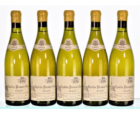 2002 Chablis 1er Cru, ChapelotDomaine Raveneau5x75cl These wines have all been stored since first release in a deep cellar in