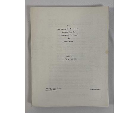 A revised fourth draft of STAR WARS EPISODE 1: A NEW HOPE - originally titled here as The Adventures of Luke Star Killer as t