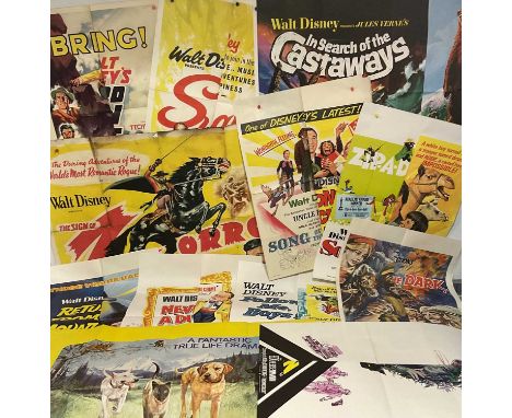 WALT DISNEY - A selection of UK Quad film posters comprising ESCAPE FROM THE DARK (THE LITTLEST HORSE THIEVES) (1976), ESCAPE