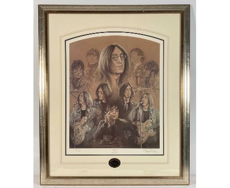 A limited edition print of 'Portrait Studies of John Lennon' number 486/850, signed in pencil to lower margin by artist STEPH