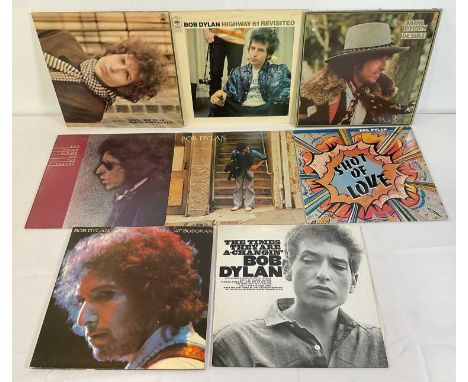 VINYL - A collection of BOB DYLAN LP Albums to include SHOT OF LOVE (CBS 85178), BLONE ON BLONDE (SDDP 66012), BLOOD ON THE T