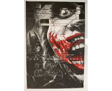 ALTERNATIVE MOVIE POSTERS - THE DARK KNIGHT (2008) by JACK C. GREGORY for Bottleneck Gallery, limited edition print 48 /100, 