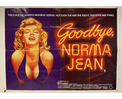 GOODBYE NORMA JEAN (1976) - Drama / Biopic of Marilyn Monroe, British one sheet movie poster, artwork by Tom Chantrell.