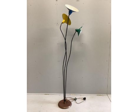 A 1960’s floor lamp purchased from Paul Smith, Albemarle Street, London. Rewired, height 201cm Good condition, one very minor