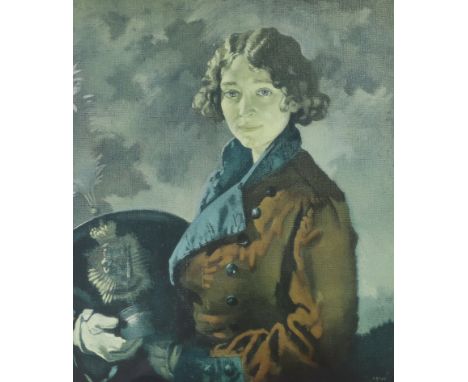 William Orpen, colour print, 'The Roscommon Dragoon', signed in pencil, 45 x 37cm