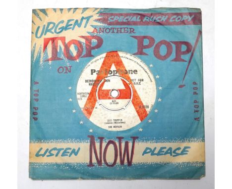 The Beatles; Day Tripper 7" single, an original UK Demonstration Record, on Parlophone, R 5389, c/w We Can Work It Out