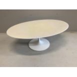 A Knole Saarinen oval table, width 104cm, depth 70cm, height 37cm