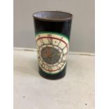 A Fornasetti 'clock dial' stick stand, width 25cm, depth 21cm, height 50cm