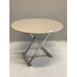 A B&B Italia circular occasional table, diameter 80cm, height 66cm