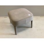 A Maxalto square fabric stool, width 50cm, height 41cm