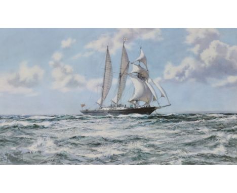Montague Dawson, signed limited edition print, 'In Full Sail' - the training ship Sir Winston Churchill', signed in pencil, 5