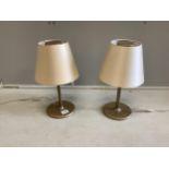 A pair of Artemide table lamps, height 40cm