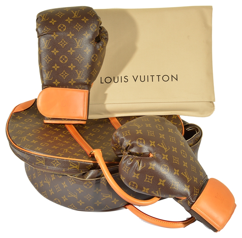 Louis Vuitton Boxing Gloves, Case and Mat Designed by Karl LagerfeldA