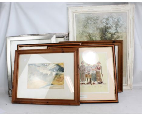 M J SLATTER; a pair of watercolours depicting coastal and lake scenes, both signed lower right, each 22 x 32.5cm, a further p