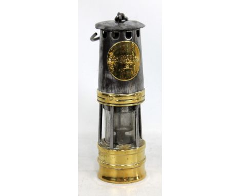 HAILWOOD &amp; ACKROYD LTD; a 'Hailwood's Improved Lamp No.6' miner's safety lamp, height excluding loop handle 26cm.Addition
