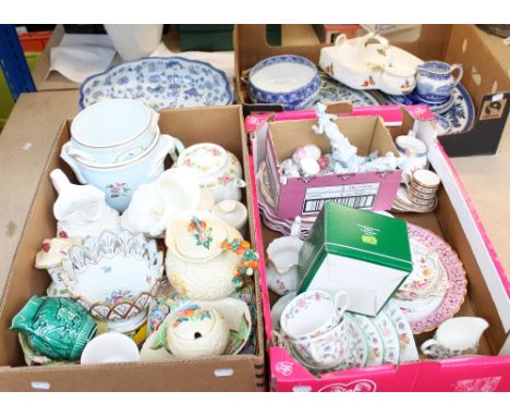 A large quantity of ceramics to include Minton 'Haddon Hall' pattern tea for two set (some pieces seconds), a Newport Pottery