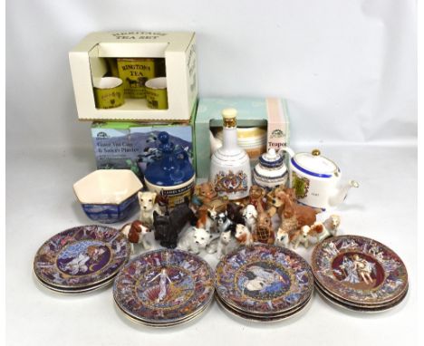 A mixed group of ceramics including a set of twelve Royal Worcester 'Legends of Ancient Greece' collectors' plates (one af), 
