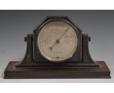 Short &amp; Mason Stormoguide barometer in Art Deco style Bakelite case, also marked to dial C.W.Dixey &amp; Son Ltd, Newport