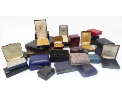 Approximately thirty jewellery boxes including vintage examples
