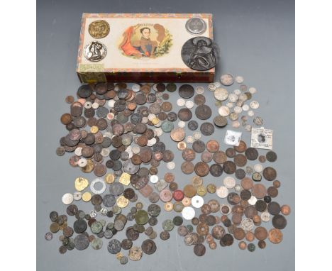 An interesting amateur coin collection including hammered English silver, Napoleon Boneparte, Queen Victoria silver, 19thC wo