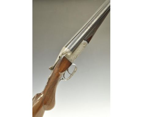 Herbert E Pollard & Co of Worcester 16 bore side by side shotgun with scrolling engraving to the named locks, underside, trig